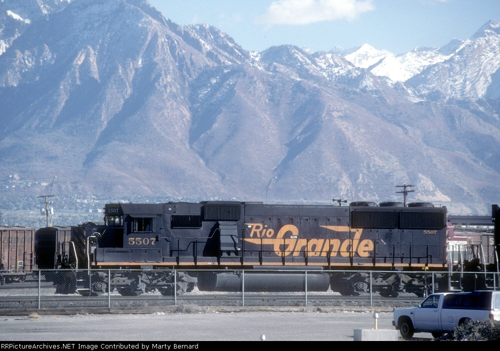 DRGW 5507 in Roper Yard